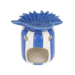 Brucia essenze conchiglia blu ceramica