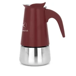 Caffettiera induzione 4 tazze rosso