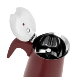 Caffettiera induzione 4 tazze rosso