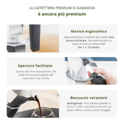 Caffettiera 1 tazza Kasanova Premium