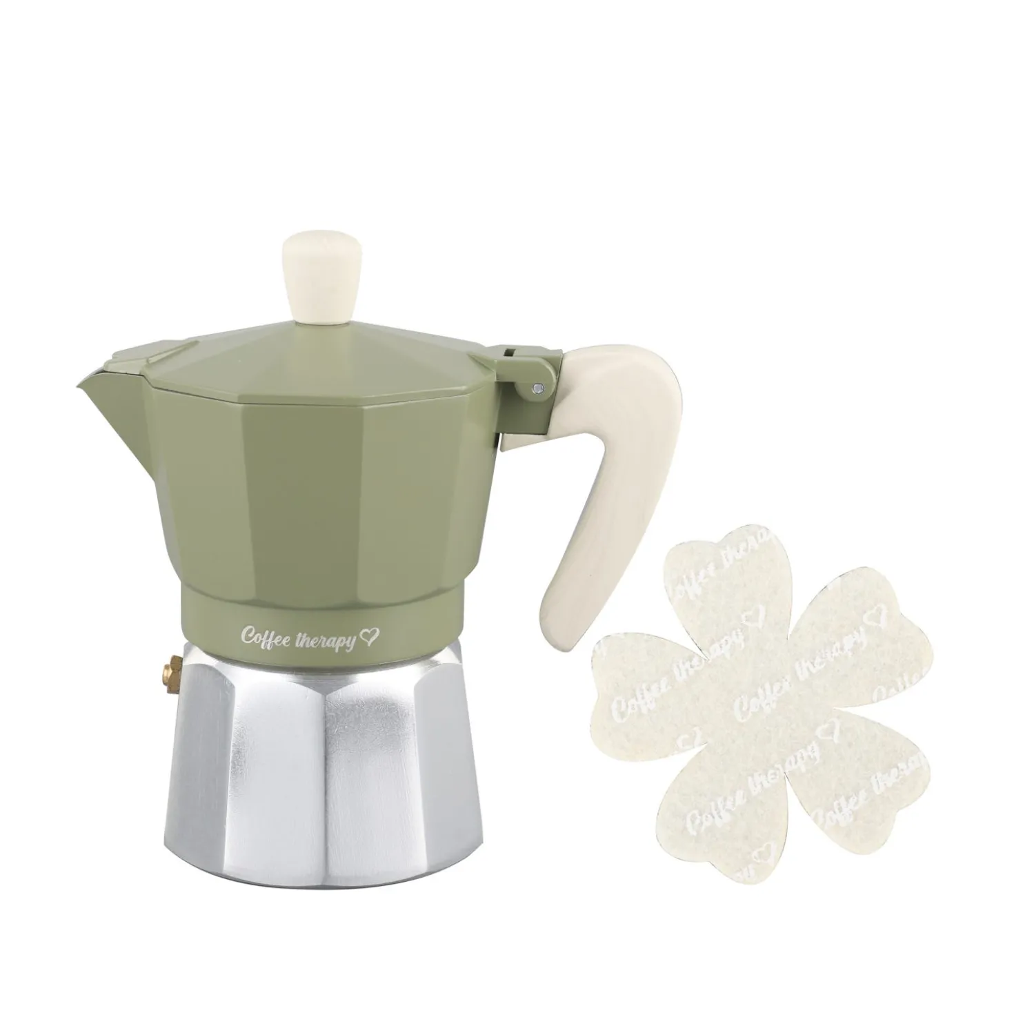 Caffettiera 3 tazze avocado Cooking Therapy