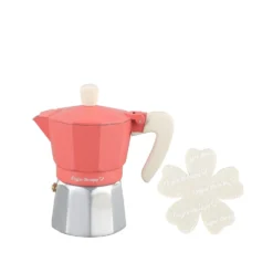 Caffettiera 2 tazze corallo Cooking Therapy