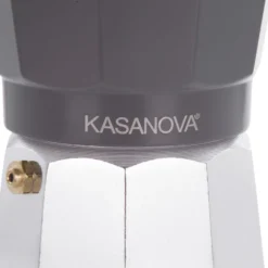 Caffettiera 3 tazze grigio con sotto moka