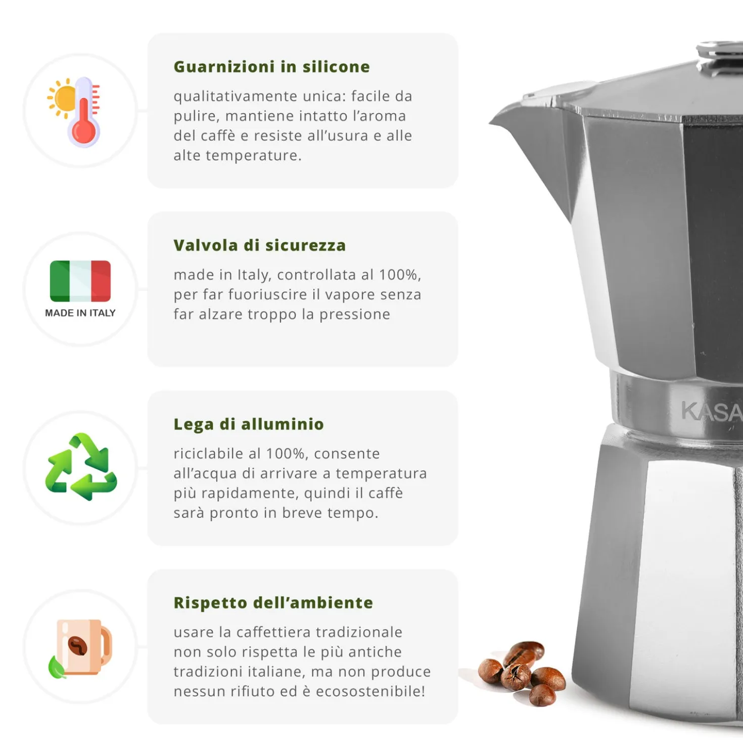 Caffettiera 9 tazze Kasanova Premium