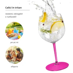 Calice cocktail in tritan 582 ml fucsia Ballon