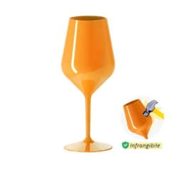Calice vino in tritan 470 ml arancione