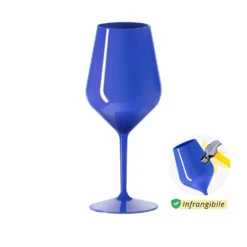 Calice vino in tritan 470 ml blu scuro