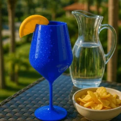 Calice vino in tritan 470 ml blu scuro