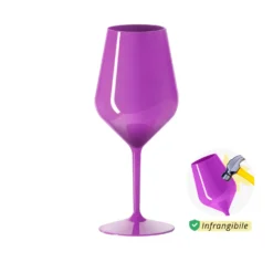 Calice vino in tritan 470 ml viola