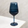 Calice vino 490 ml vetro blu sfumato Blaze