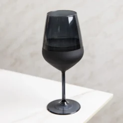 Calice vino 490 ml vetro nero sfumato Blaze