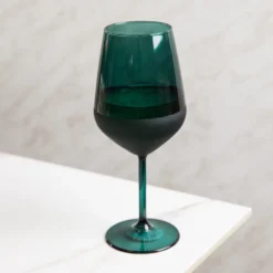 Calice vino 490 ml vetro verde sfumato Blaze