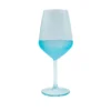 Calice vino vetro 490 ml azzurro Blaze