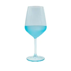 Calice vino vetro 490 ml azzurro Blaze