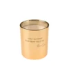 Candela profumata in bicchiere con citazione Lady Diana