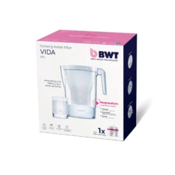Caraffa filtrante 2,6 litri con timer manuale Vida bianca BWT