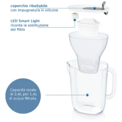 Caraffa filtrante 2,4 L Style Brita con filtro