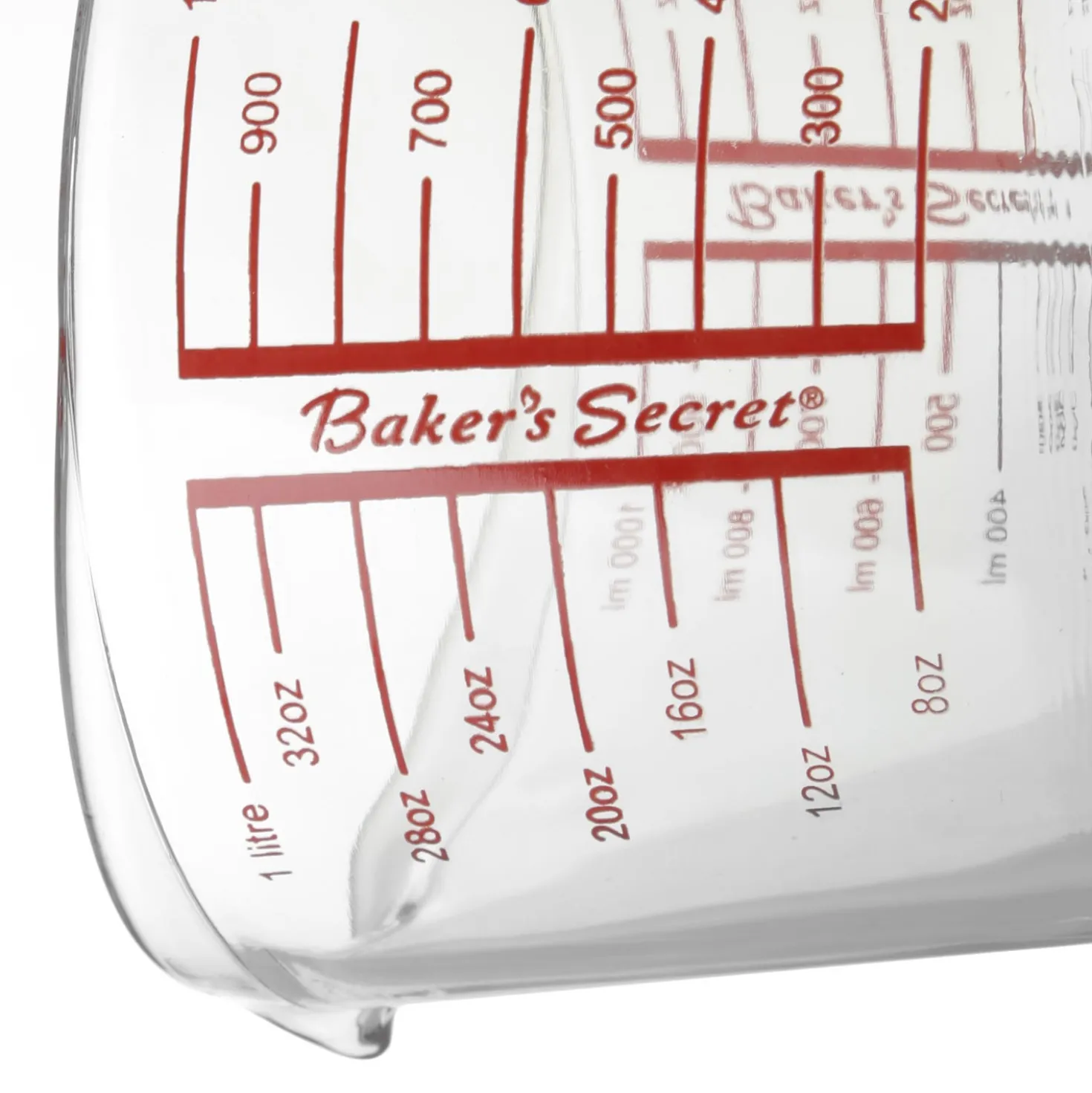 Caraffa graduata 1 litro in vetro Baker's Secret