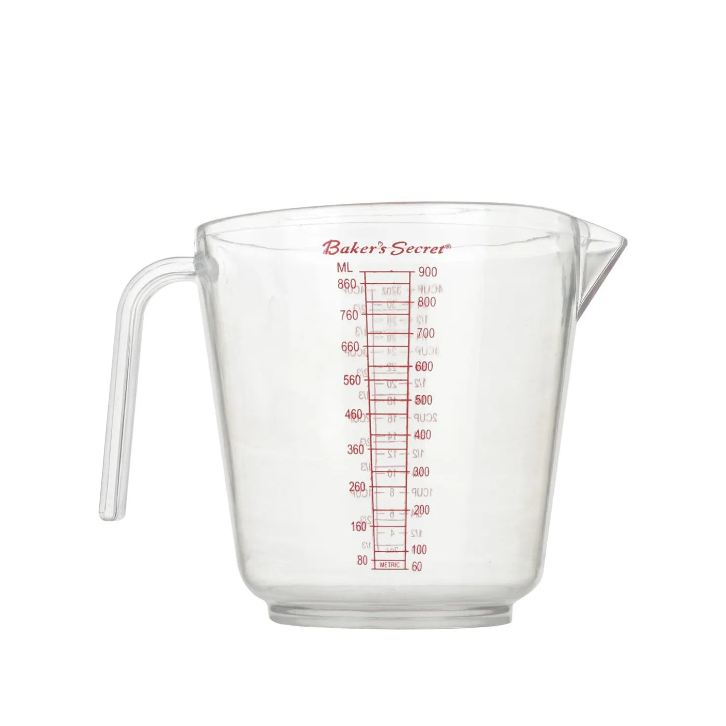 Caraffa graduata 900 ml in plastica Baker Secret