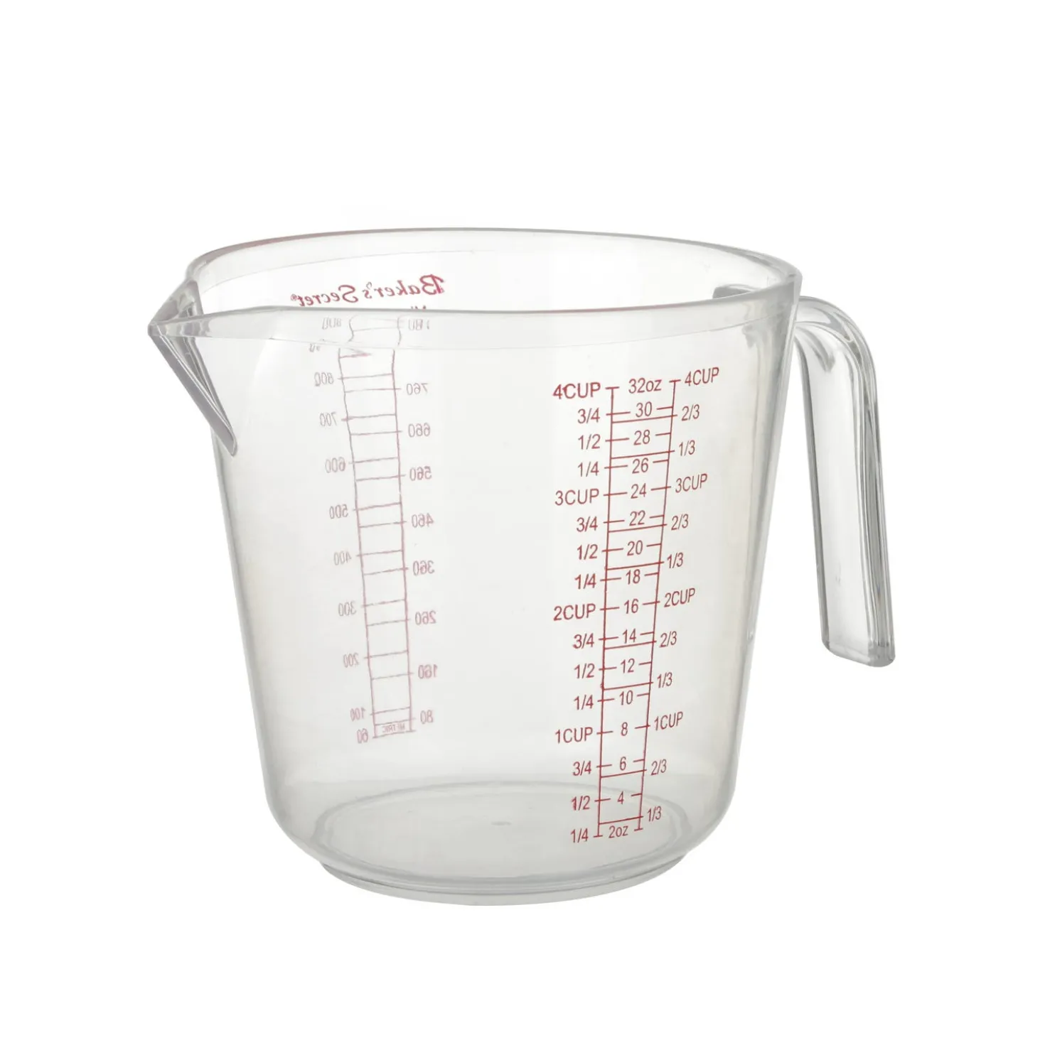 Caraffa graduata 900 ml in plastica Baker Secret