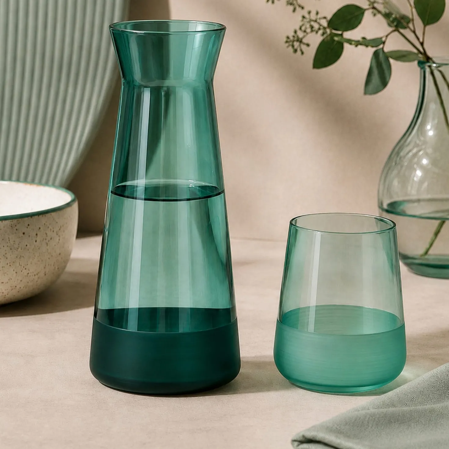 Caraffa vetro 1145 ml verde Blaze