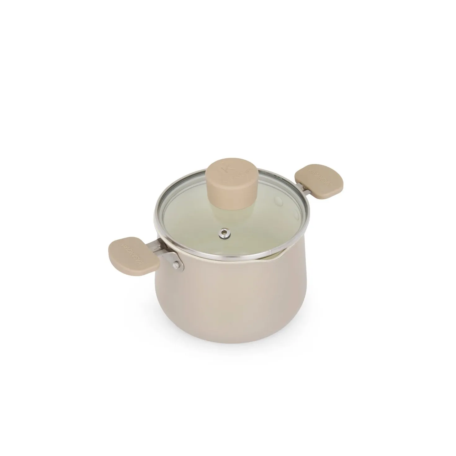 Casseruola alta 13 cm Mini Fantasy con coperchio beige