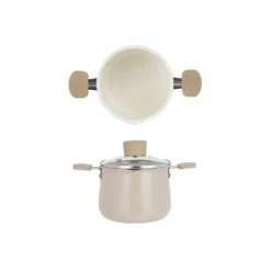 Casseruola alta 13 cm Mini Fantasy con coperchio beige