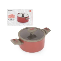 Casseruola 20 cm antiaderente ceramico Koral con coperchio