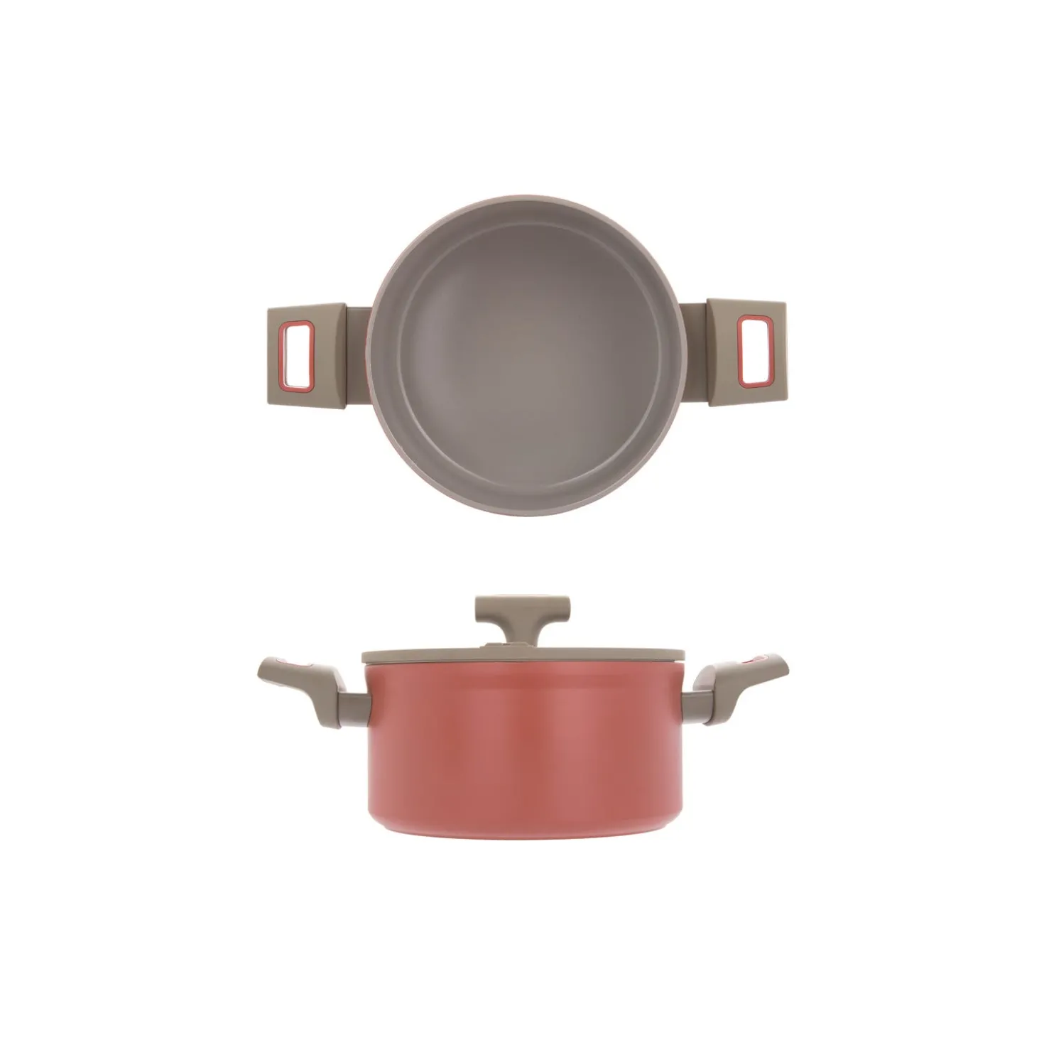 Casseruola 20 cm antiaderente ceramico Koral con coperchio