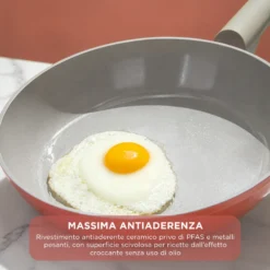 Casseruola 16 cm antiaderente ceramico Koral con coperchio