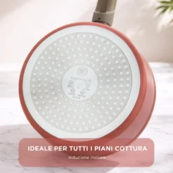 Casseruola 18 cm antiaderente ceramico Koral con coperchio