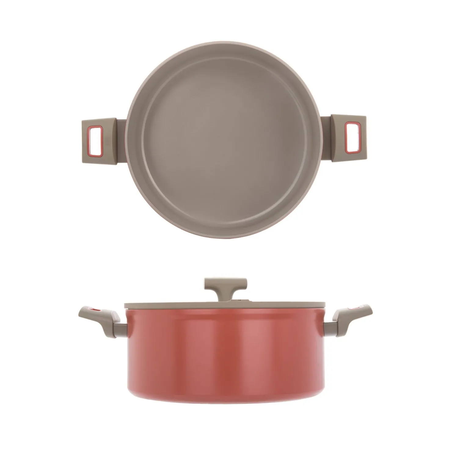 Casseruola 28 cm antiaderente ceramico Koral con coperchio