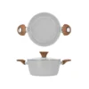 Casseruola 24 cm antiaderente ceramico New Ceramic grigio