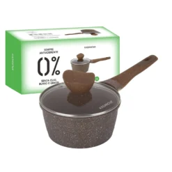 Casseruola 18 cm antiaderente 0 grassi con coperchio