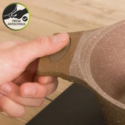 Casseruola 32 cm antiaderente 0 grassi con coperchio