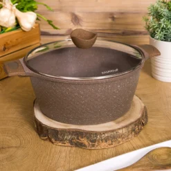 Casseruola 32 cm antiaderente 0 grassi con coperchio