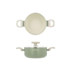 Casseruola 18 cm avocado Cooking Therapy con coperchio