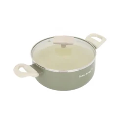Casseruola 24 cm avocado Cooking Therapy con coperchio
