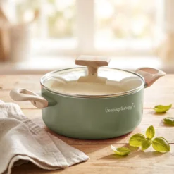 Casseruola 20 cm avocado Cooking Therapy con coperchio