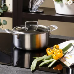 Casseruola 26 cm con coperchio a 3 strati Tri - ply