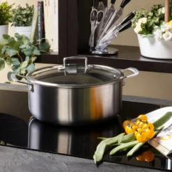 Casseruola 28 cm con coperchio a 3 strati Tri - ply