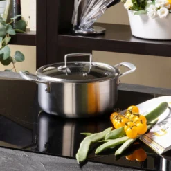 Casseruola 20 cm con coperchio a 3 strati Tri - ply