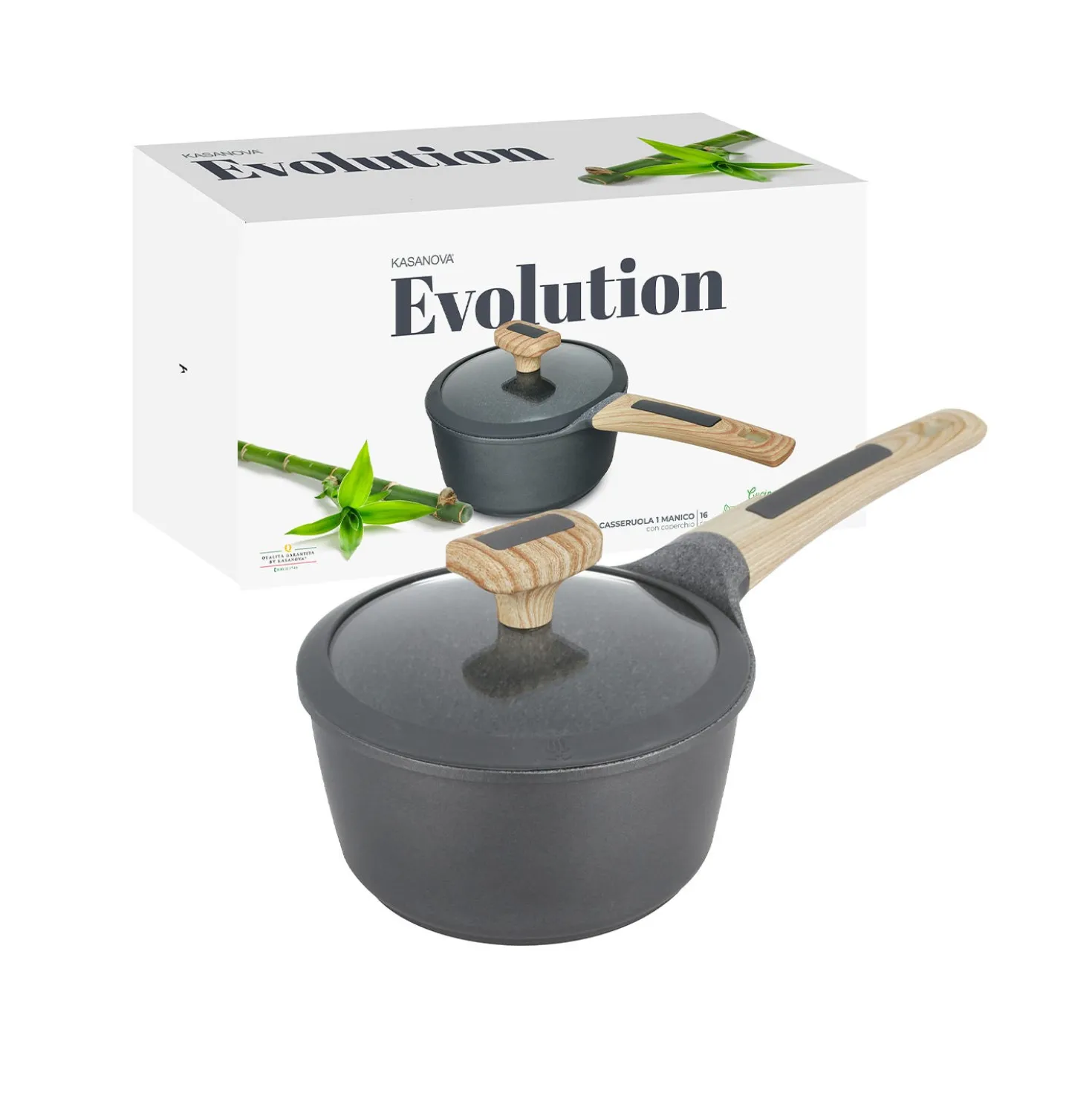 Casseruola 16 cm con coperchio Evolution