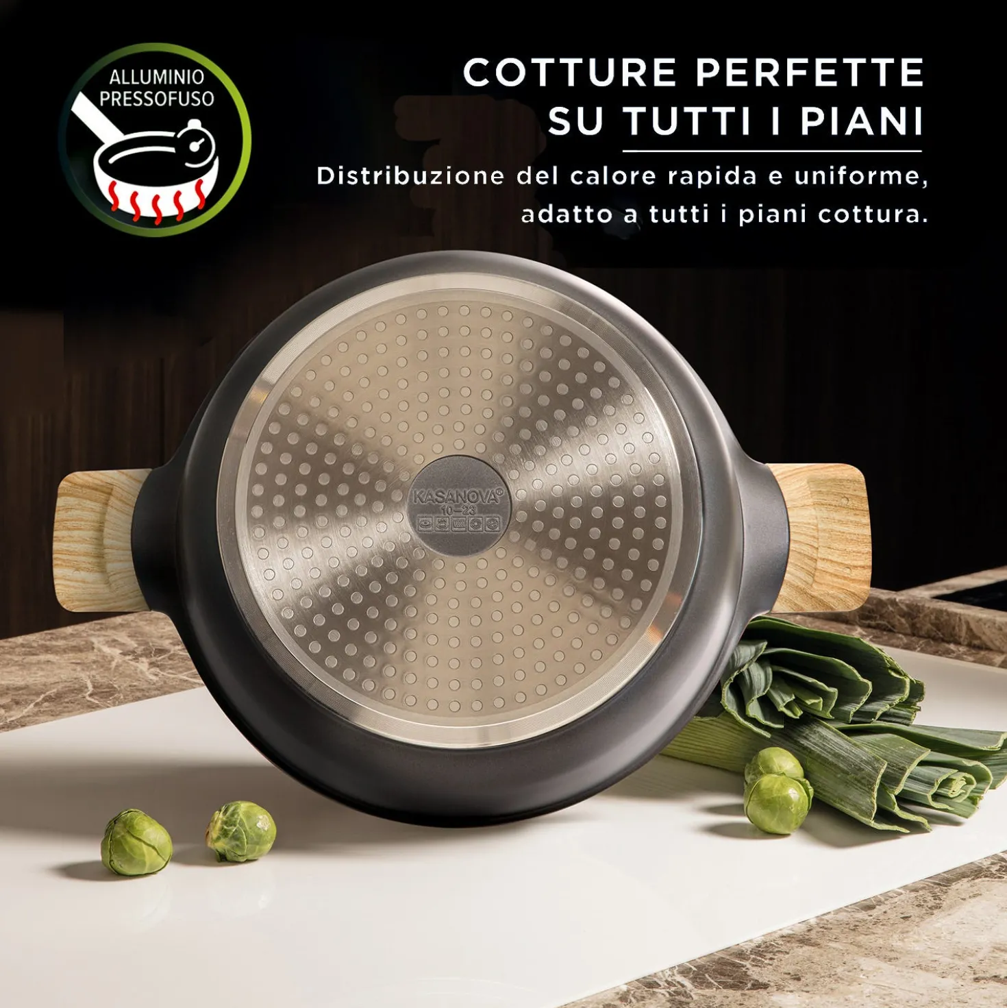 Casseruola 24 cm con coperchio Evolution