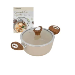 Casseruola 20 cm coperchio taupe New Ceramic