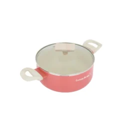 Casseruola 20 cm corallo Cooking Therapy con coperchio