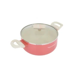 Casseruola 22 cm corallo Cooking Therapy con coperchio