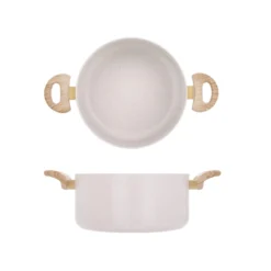 Casseruola 24 cm Dolomitika manici effetto legno