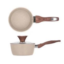 Casseruola 16 cm taupe Kolors con coperchio