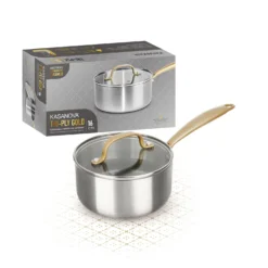 Casseruola 16 cm triplo strato Tri Ply - Gold con coperchio